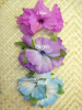  Hibiscus 3 Flower Hair Clip 